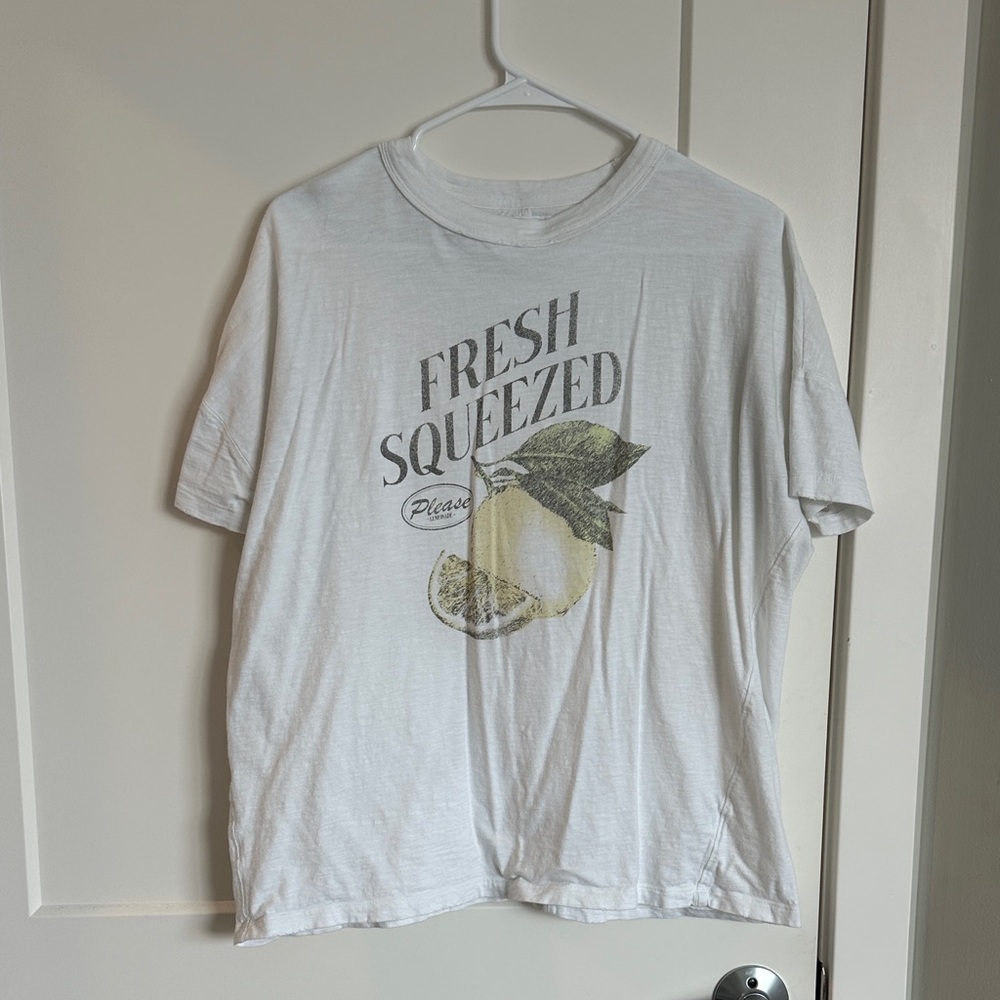 Aerie White Graphic Tee